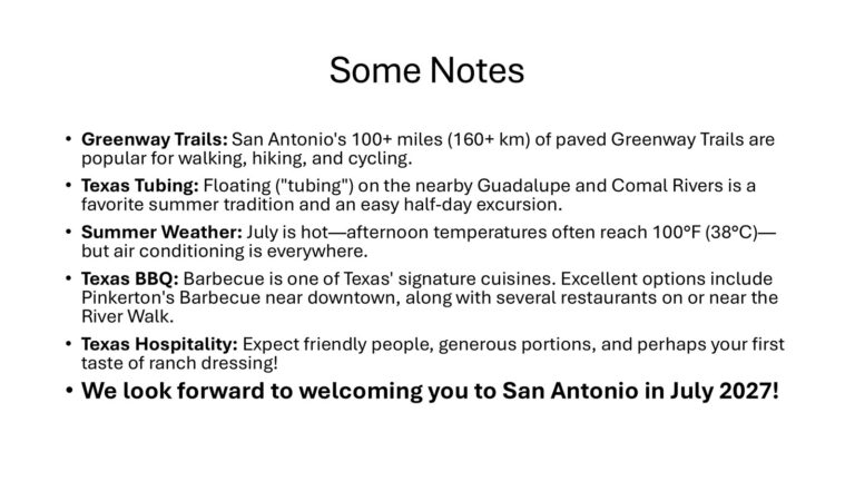 San Antonio 2027 announcement, slide 7 of 7